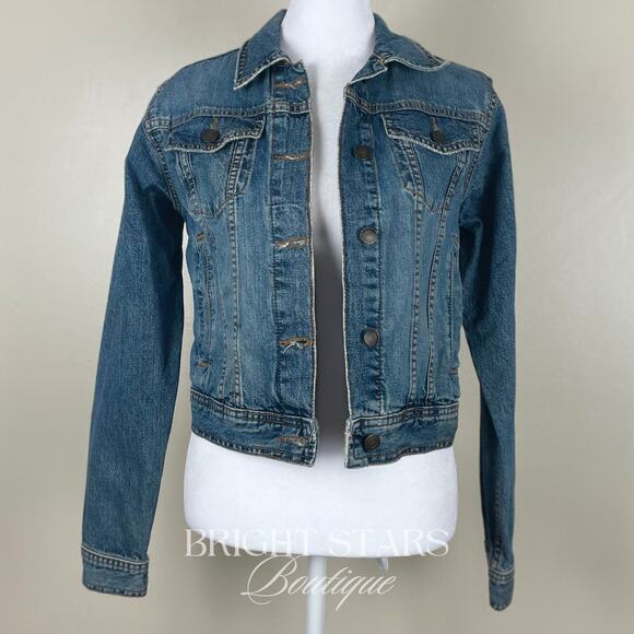 Rare Embroidered Denim Jacket ASO Joey Potter Dawsons Creek Vintage Casual - Picture 4 of 8